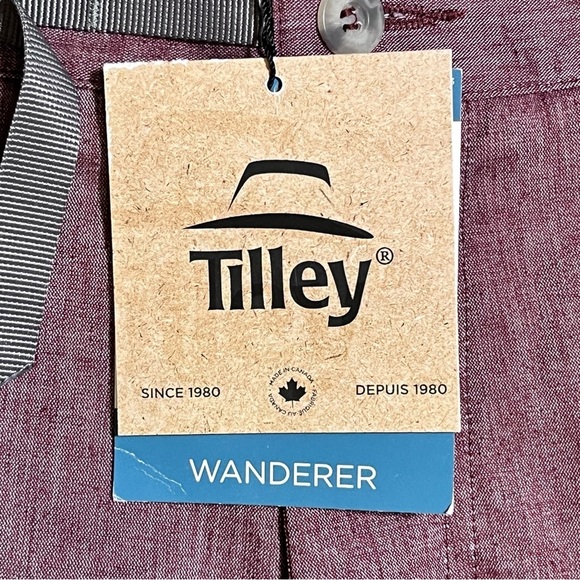 Tilley Wanderer Shorts Brandon Short BLBS1 Red Size 30 - Picture 8 of 15